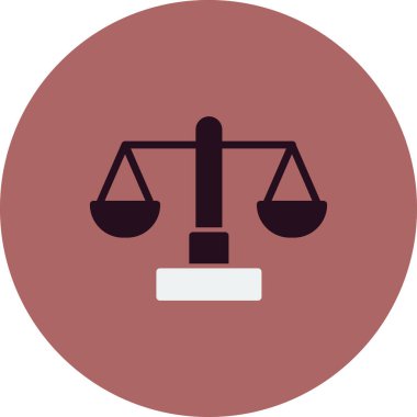 Denge modern simgesinin vektör illüstrasyonu