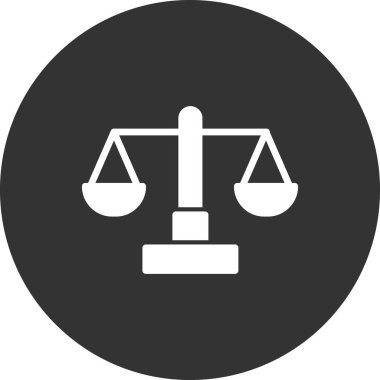 Denge modern simgesinin vektör illüstrasyonu