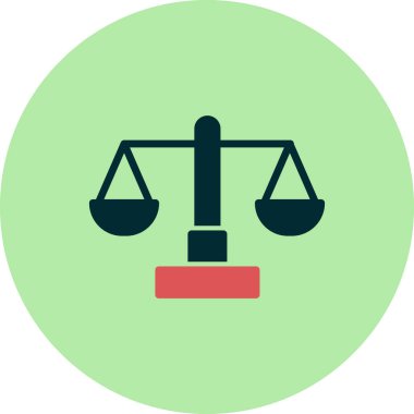 Denge modern simgesinin vektör illüstrasyonu