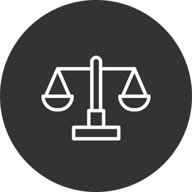 Denge modern simgesinin vektör illüstrasyonu