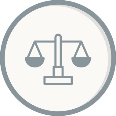 Denge modern simgesinin vektör illüstrasyonu