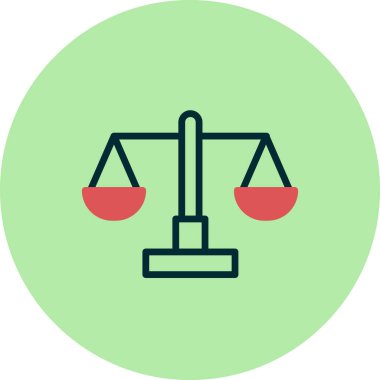 Denge modern simgesinin vektör illüstrasyonu