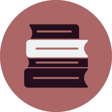 Kitaplar. Web simgesi basit illüstrasyon