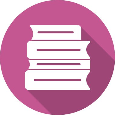 Kitaplar. Web simgesi basit illüstrasyon