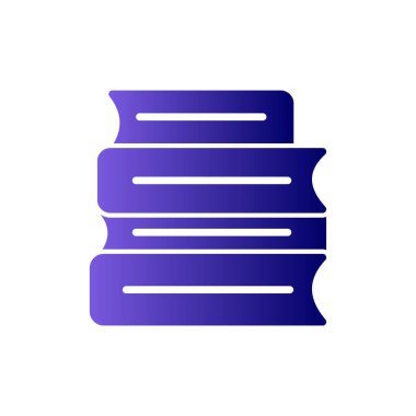 Kitaplar. Web simgesi basit illüstrasyon