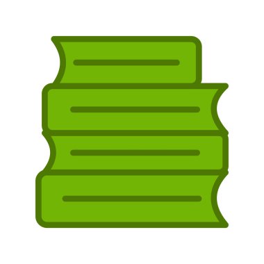 Kitaplar. Web simgesi basit illüstrasyon