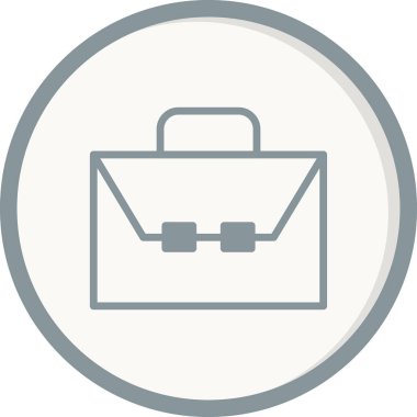 Çanta. Web simgesi basit illüstrasyon 