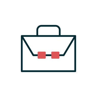 Çanta. Web simgesi basit illüstrasyon 