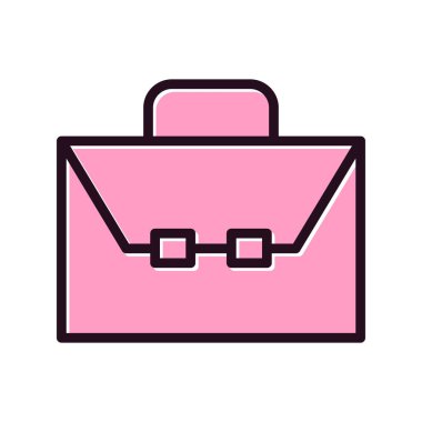 Çanta. Web simgesi basit illüstrasyon 