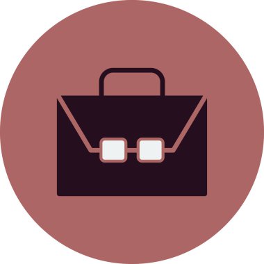 Çanta. Web simgesi basit illüstrasyon 