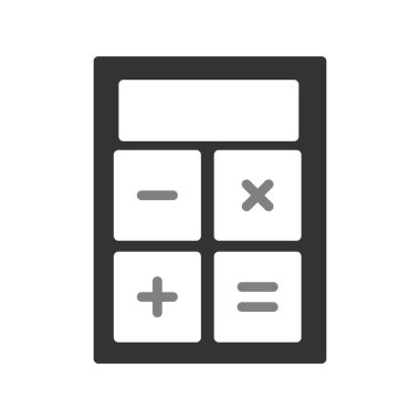 Modern hesap makinesi simgesinin vektör çizimi