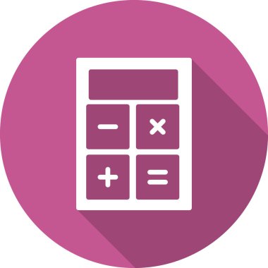 Modern hesap makinesi simgesinin vektör çizimi