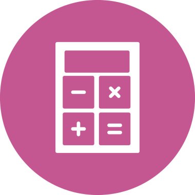 Modern hesap makinesi simgesinin vektör çizimi