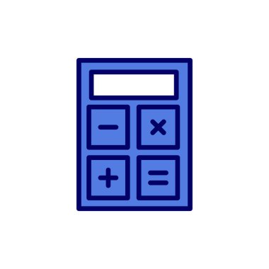 Modern hesap makinesi simgesinin vektör çizimi