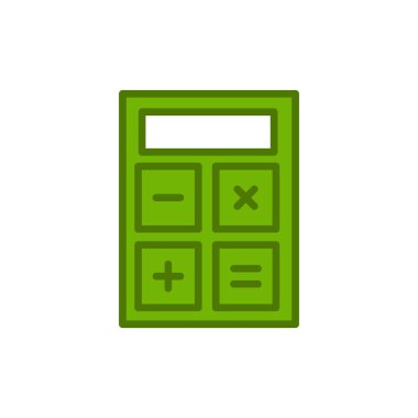 Modern hesap makinesi simgesinin vektör çizimi