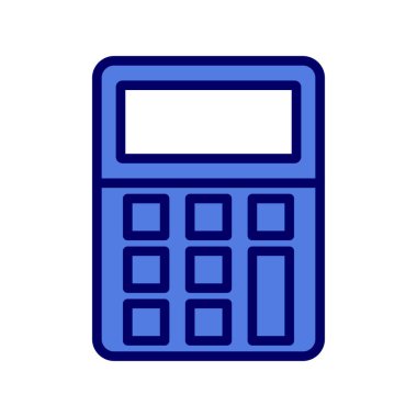 Modern hesap makinesi simgesinin vektör çizimi