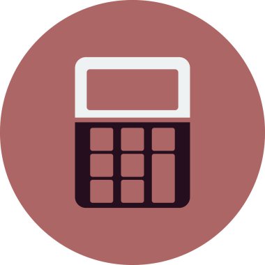 Modern hesap makinesi simgesinin vektör çizimi