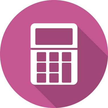 Modern hesap makinesi simgesinin vektör çizimi