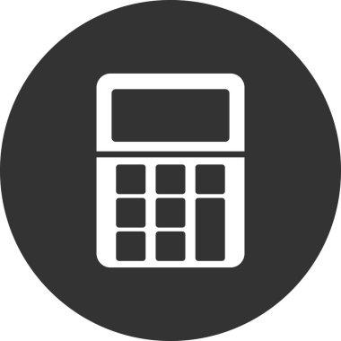 Modern hesap makinesi simgesinin vektör çizimi