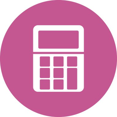 Modern hesap makinesi simgesinin vektör çizimi