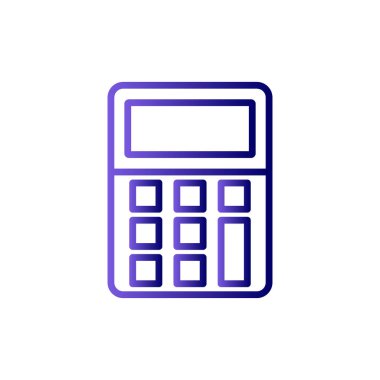 Modern hesap makinesi simgesinin vektör çizimi