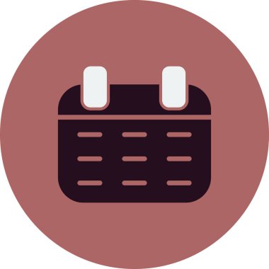 Takvim simgesi, vektör illüstrasyon tasarımı