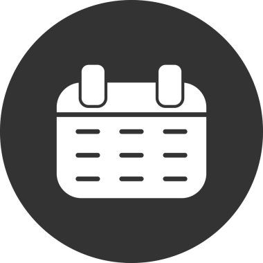 Takvim simgesi, vektör illüstrasyon tasarımı