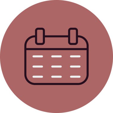 Takvim simgesi, vektör illüstrasyon tasarımı