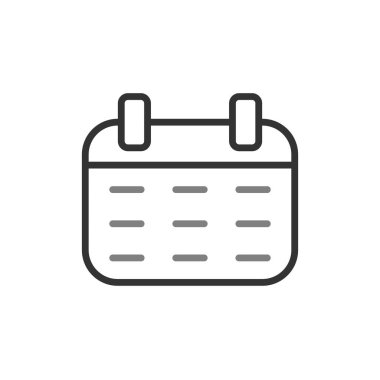 Takvim simgesi, vektör illüstrasyon tasarımı