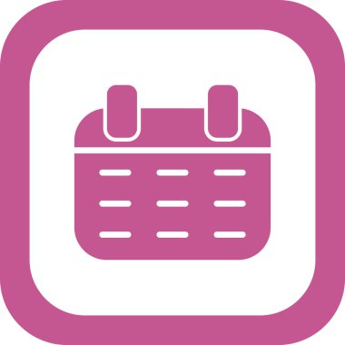 Takvim simgesi, vektör illüstrasyon tasarımı