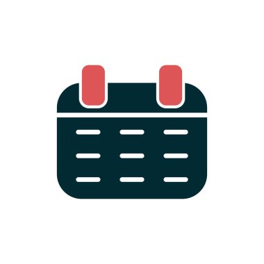 Takvim simgesi, vektör illüstrasyon tasarımı