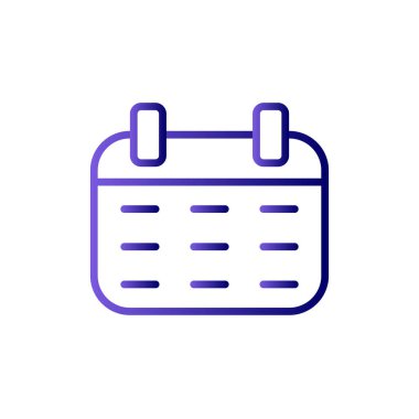 Takvim simgesi, vektör illüstrasyon tasarımı