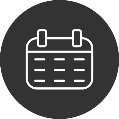 Takvim simgesi, vektör illüstrasyon tasarımı