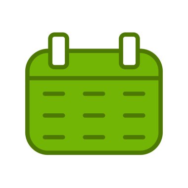 Takvim simgesi, vektör illüstrasyon tasarımı