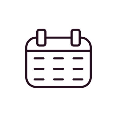 Takvim simgesi, vektör illüstrasyon tasarımı