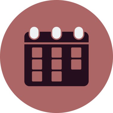 Takvim simgesi, vektör illüstrasyon tasarımı