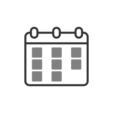 Takvim simgesi, vektör illüstrasyon tasarımı