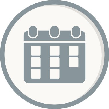 Takvim simgesi, vektör illüstrasyon tasarımı