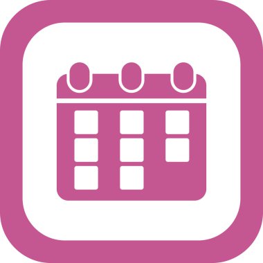 Takvim simgesi, vektör illüstrasyon tasarımı