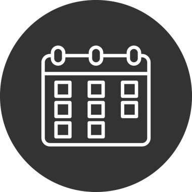 Takvim simgesi, vektör illüstrasyon tasarımı