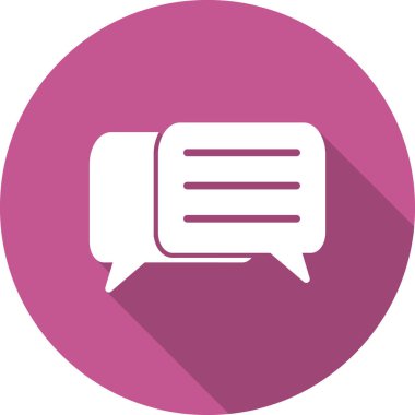 Konuşma balonu. Basit vektör illüstrasyonu