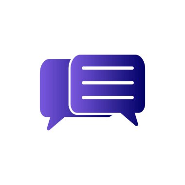 Konuşma balonu. Basit vektör illüstrasyonu