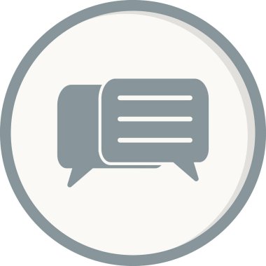 Konuşma balonu. Basit vektör illüstrasyonu