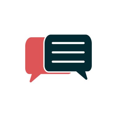 Konuşma balonu. Basit vektör illüstrasyonu