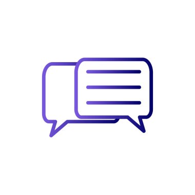 Konuşma balonu. Basit vektör illüstrasyonu