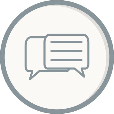 Konuşma balonu. Basit vektör illüstrasyonu