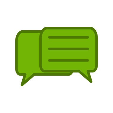 Konuşma balonu. Basit vektör illüstrasyonu