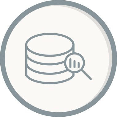 Data modern simgesinin vektör illüstrasyonu