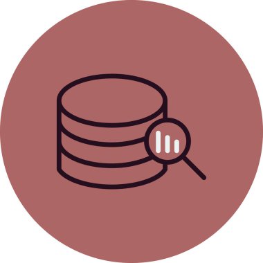 Data modern simgesinin vektör illüstrasyonu