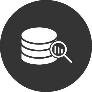 Data modern simgesinin vektör illüstrasyonu